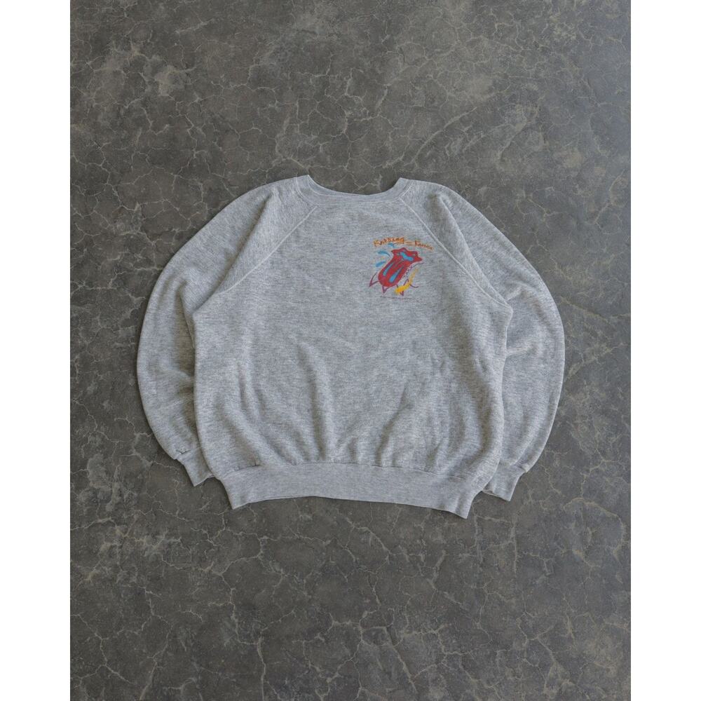 Vintage 1982 The Rolling Stones Europe Tour Grey Crewneck